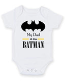 My Dad Is The Batman Personalised Baby Boy Girl Unisex Short Sleeve Bodysuit