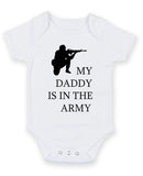 My Dadddy Is In The Army Personalised Baby Boy Girl Unisex Short Sleeve Bodysuit