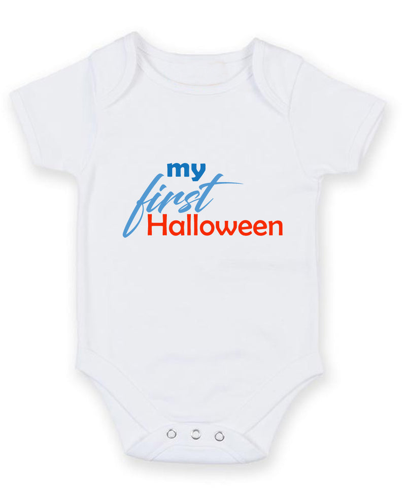 My First Halloween Personalised Baby Boy Girl Unisex Short Sleeve Bodysuit