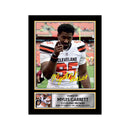 Myles Garrett Limited Edition Football Signed Print - American Footballer