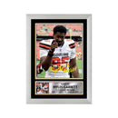 Myles Garrett Limited Edition Football Signed Print - American Footballer