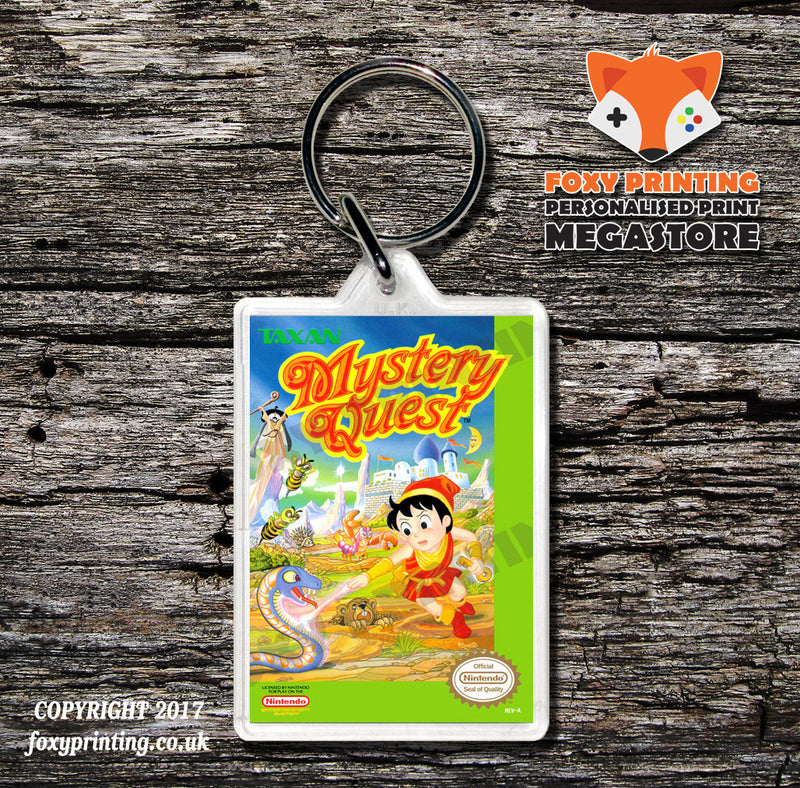 Mutant Virus Retro NES Game Cover Art Gaming Keyring