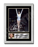 NADIA COMANECI 2 Limited Edition Football Player Signed Print - Football