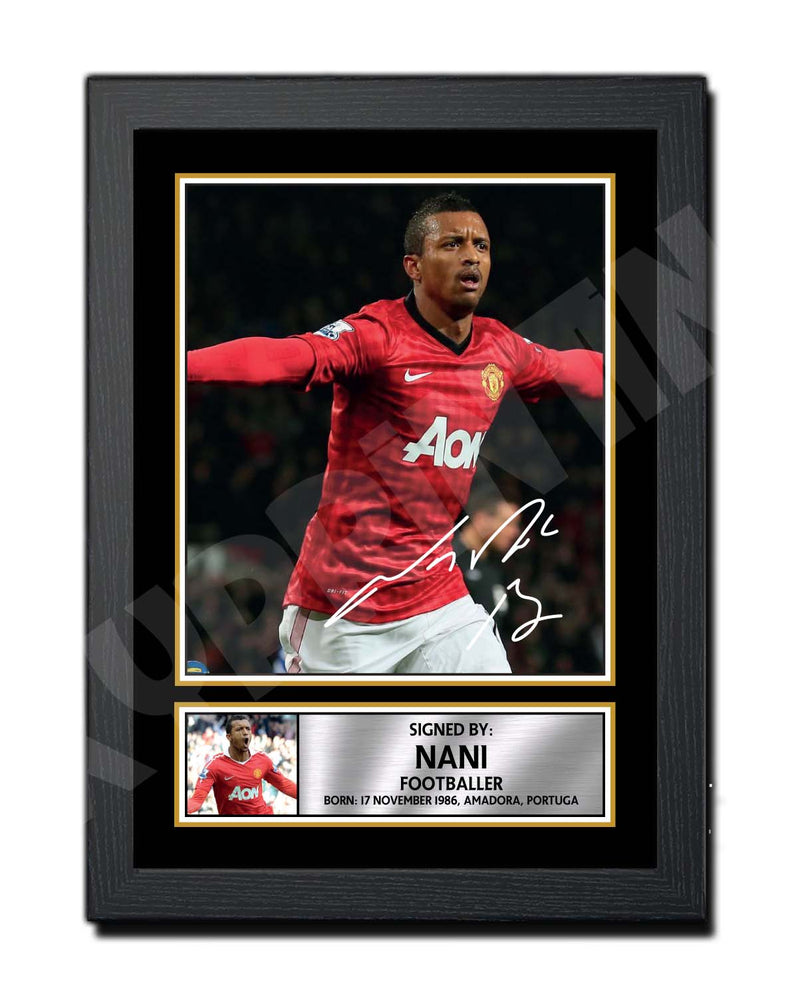 NANI (1) Limited Edition Football Player Signed Print - Football