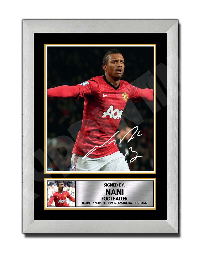 NANI (1) Limited Edition Football Player Signed Print - Football