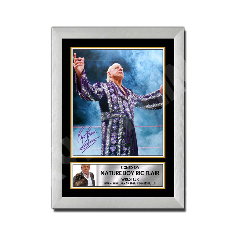 NATURE BOY RIK FLAIR Limited Edition MMA Wrestler Signed Print - MMA Wrestling