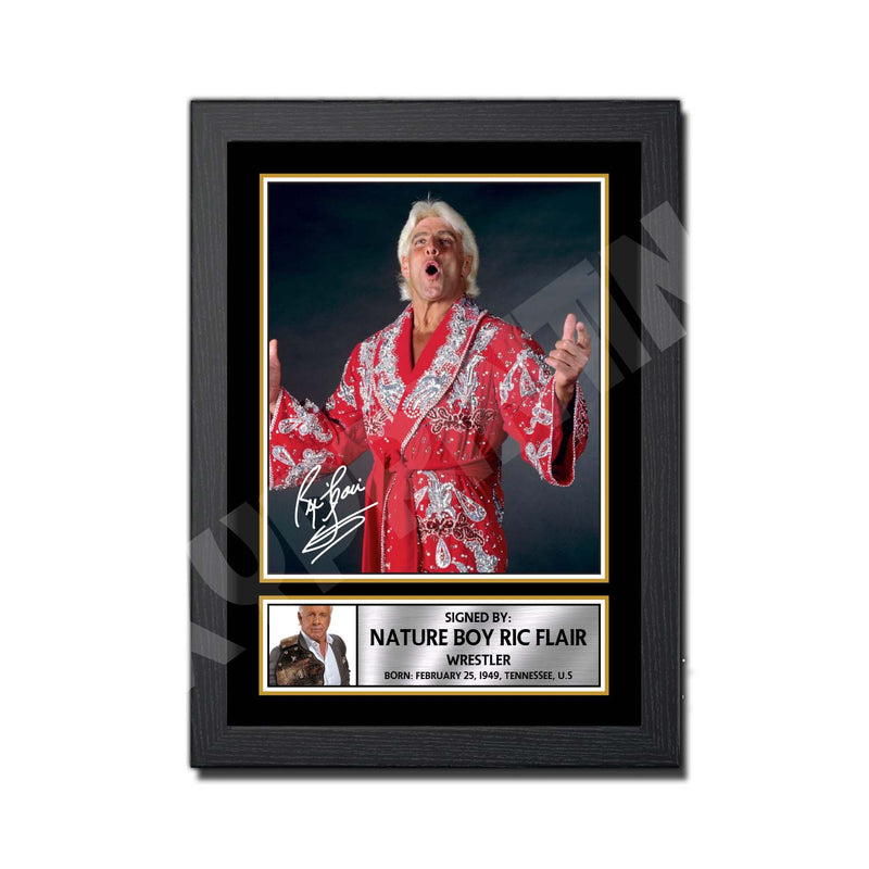 NATURE BOY RIK FLAIR 2 Limited Edition MMA Wrestler Signed Print - MMA Wrestling