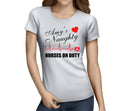 Naughty Nurses Colour Custom Hen T-Shirt - Any Name - Party Tee