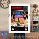 NBA Allstar Challenge Super Nintendo GAME INSPIRED THEME Retro Gaming Poster A4 A3 A2 Or A1