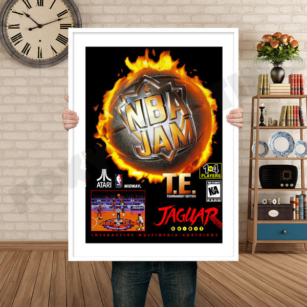 Nba JAM Jaguar CD Retro Game Inspired Theme Nintendo NES Gaming