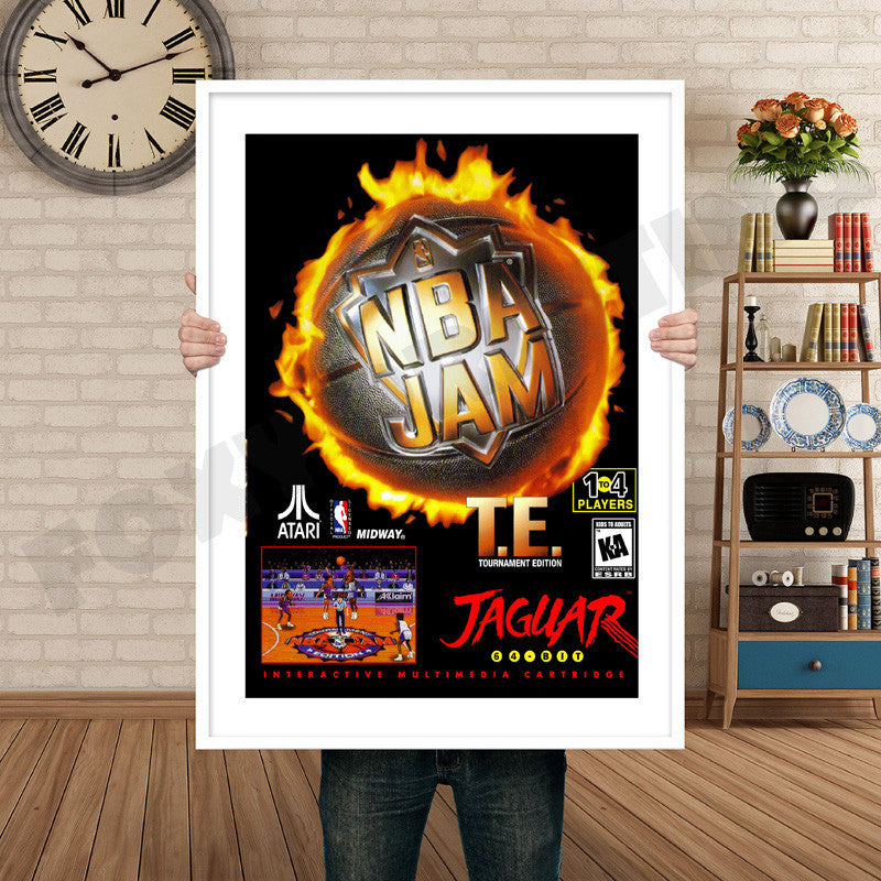 NBA JAM JAGUAR CD Retro GAME INSPIRED THEME Nintendo NES Gaming A4 A3 A2 Or A1 Poster Art 143