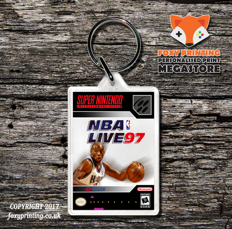 NBA Live 97 Game Inspired Retro Gaming Keyring