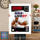 NBA Live 97 Super Nintendo GAME INSPIRED THEME Retro Gaming Poster A4 A3 A2 Or A1