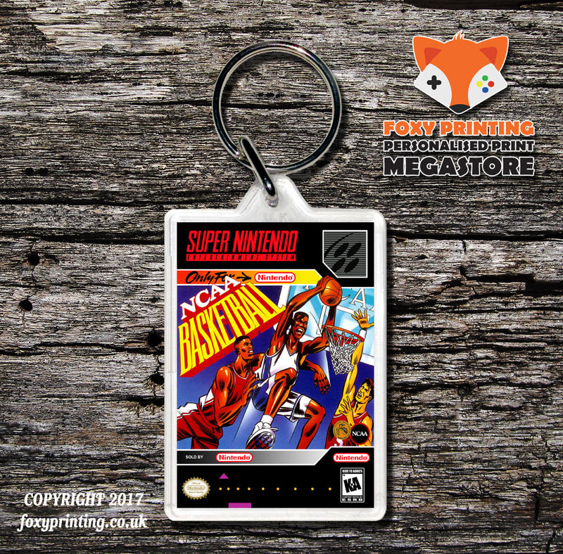 NCAA Basketball Game Inspired Retro Gaming Keyring