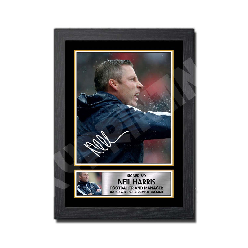 NEIL HARRIS (1) Limited Edition Football Player Signed Print - Football
