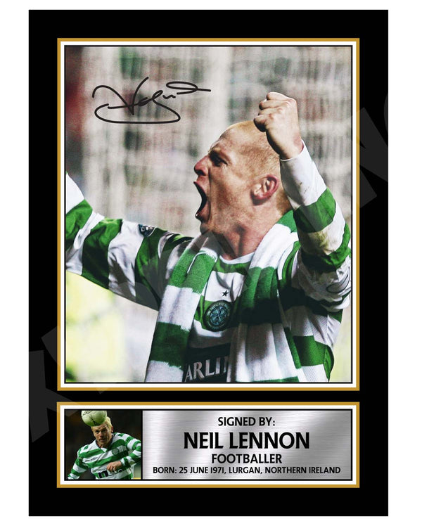 NEIL LENNON Football Player Printed Signature Print