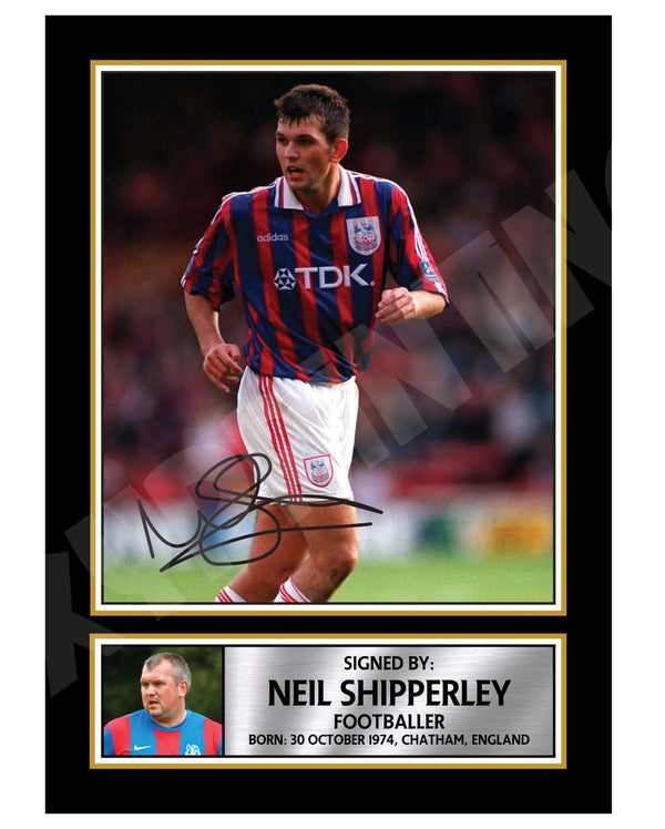 NEIL SHIPPERLEY Football Player Printed Signature Print