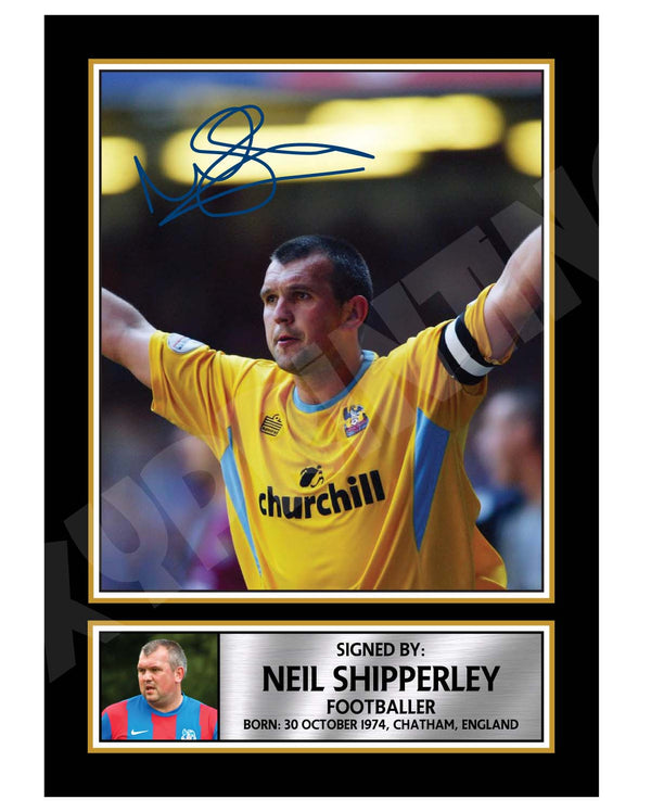 NEIL SHIPPERLEY 2 Football Player Printed Signature Print