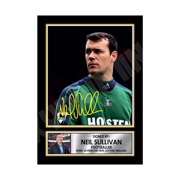 NEIL SULLIVAN Football Player Printed Signature Print