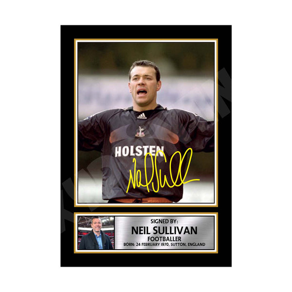 NEIL SULLIVAN 2 Football Player Printed Signature Print