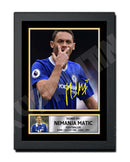 NEMANJA MATIC Limited Edition Football Player Signed Print - Football