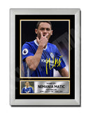 NEMANJA MATIC Limited Edition Football Player Signed Print - Football