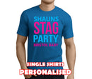 Neon Stag Colour Custom Stag T-Shirt - Any Name - Party Tee