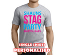 Neon Stag Colour Custom Stag T-Shirt - Any Name - Party Tee