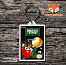 NASCAR Challenge Bill Elliott's Retro NES Game Cover Art Gaming Keyring