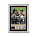 NEWCASTLE UNITED 2016 17 CHAMPIONS TEAM SQUAD 2 Limited Edition Football Player Signed Print - Football