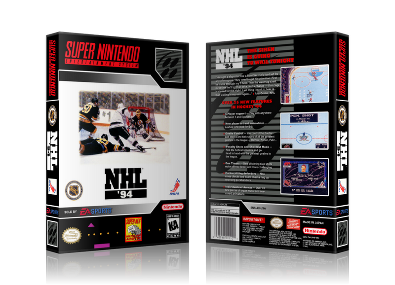 NHL 94 Replacement SNES REPLACEMENT Game Case Or Cover
