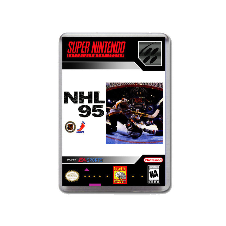 Nhl 95 - SNES GAME inspired Retro Gaming Magnet