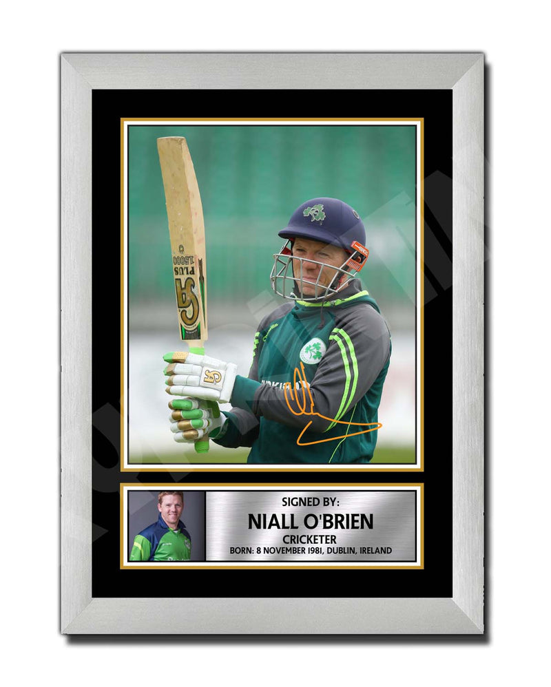 NIALL O_BRIEN Limited Edition Cricketer Signed Print - Cricket Player