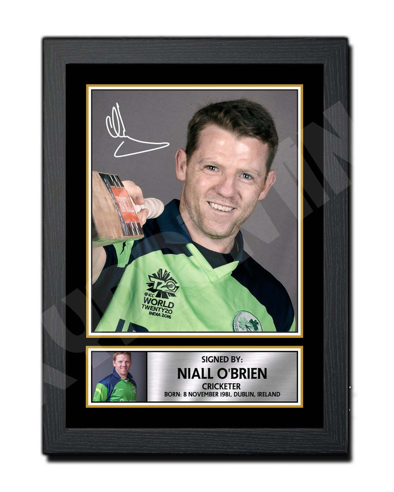 NIALL O_BRIEN 2 Limited Edition Cricketer Signed Print - Cricket Player