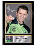 NIALL O_BRIEN 2 Limited Edition Cricketer Signed Print - Cricket Player