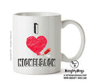 I Love NICKELBACK Celebrity Mug