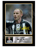 NICKY BUTT 2 Limited Edition Football Player Signed Print - Football