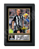NICKY BUTT (1) Limited Edition Football Player Signed Print - Football