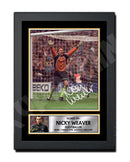 NICKY WEAVER 2 Limited Edition Football Player Signed Print - Football