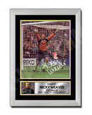 NICKY WEAVER 2 Limited Edition Football Player Signed Print - Football