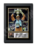 NICKY WEAVER (1) Limited Edition Football Player Signed Print - Football