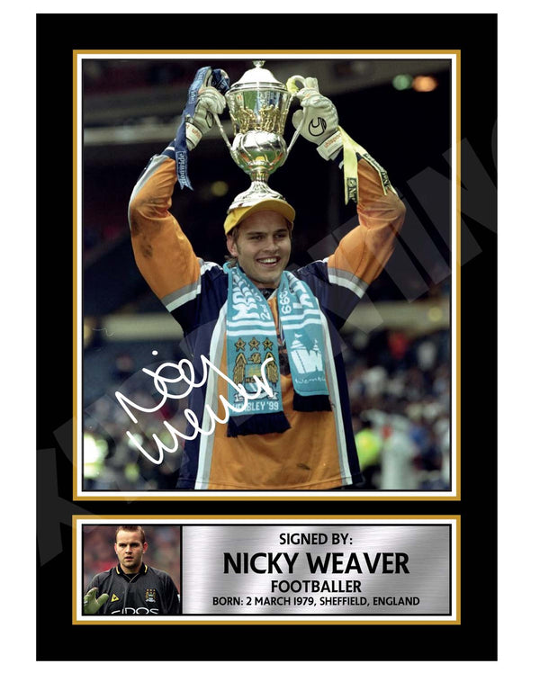 NICKY WEAVER (1) Football Player Printed Signature Print