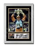 NICKY WEAVER (1) Limited Edition Football Player Signed Print - Football