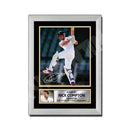 NICK COMPTON 2 Limited Edition Cricketer Signed Print - Cricket Player