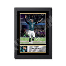 NICK FOLES 2 Limited Edition Football Signed Print - American Footballer