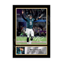 NICK FOLES 2 Limited Edition Football Signed Print - American Footballer