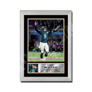 NICK FOLES 2 Limited Edition Football Signed Print - American Footballer