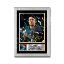 NICK FOLES (1) Limited Edition Football Signed Print - American Footballer