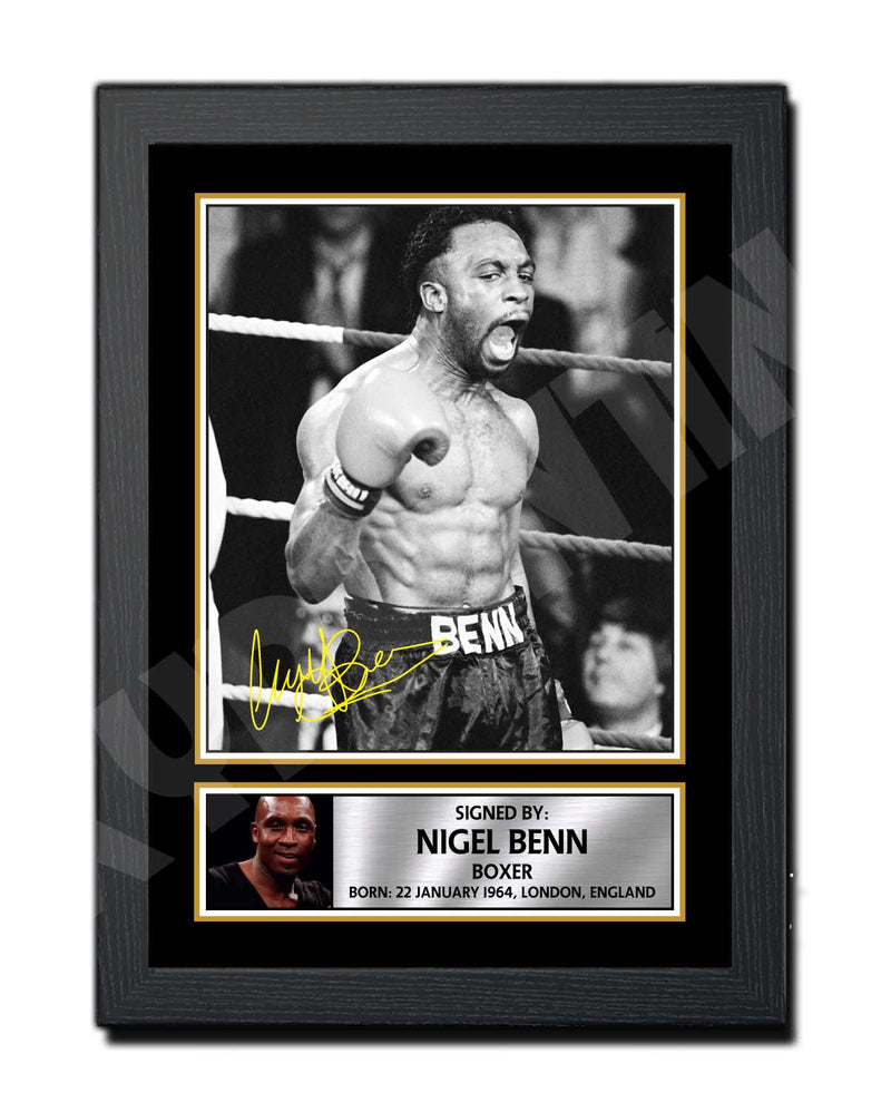 NIGEL BENN Limited Edition Boxer Signed Print - Boxing