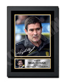 NIGEL CLOUGH 2 Limited Edition Football Player Signed Print - Football